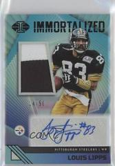 Louis Lipps [Black] #31 Football Cards 2023 Panini Illusions Immortalized Jersey Autograph Prices