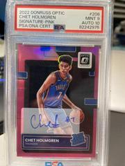 Chet Holmgren [Signature Fast Break Pink] #208 Basketball Cards 2022 Panini Donruss Optic Prices