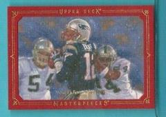 Tom Brady [Framed Red 199] Football Cards 2008 Upper Deck Masterpieces Prices