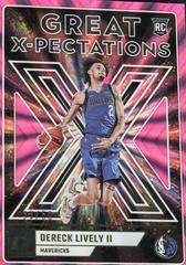 Dereck Lively II [Pink] #20 Basketball Cards 2023 Panini Donruss Great X Pectations Prices