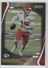 Patrick Mahomes II [Spectrum Green] #1 Football Cards 2021 Panini Absolute Prices