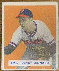 Emil Dutch Leonard Baseball Cards 1949 Bowman Prices