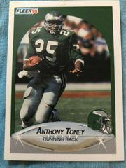 Anthony Toney #92 Football Cards 1990 Fleer Prices