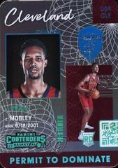 Evan Mobley #3 Basketball Cards 2021 Panini Contenders Permit to Dominate Prices