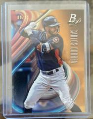 Carlos Correa [Orange] Baseball Cards 2018 Bowman Platinum Prices