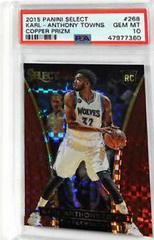 Karl Anthony Towns [Copper Prizm] Basketball Cards 2015 Panini Select Prices