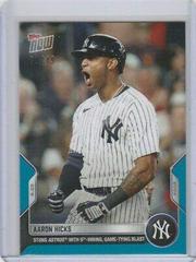 Aaron Hicks [Blue] #400 Baseball Cards 2022 Topps Now Prices