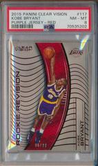 Kobe Bryant [Purple Jersey Red] Basketball Cards 2015 Panini Clear Vision Prices