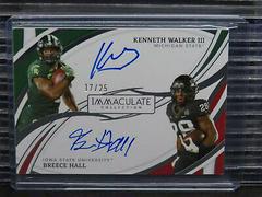 Kenneth Walker III, Breece Hall Football Cards 2022 Panini Immaculate Collegiate Dual Autographs Prices