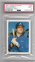 Dale Murphy [Hardback Test] #36 Baseball Cards 1987 Topps Stickers Prices