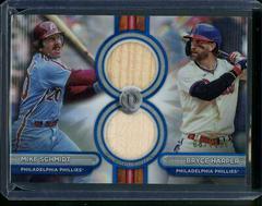 Bryce Harper / Mike Schmidt [Blue Dual Player] #DR2-SH Baseball Cards 2024 Topps Tribute Dual Relic Prices
