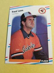 Fred Lynn #566 Baseball Cards 1988 Fleer Prices