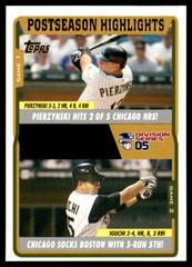 A. J. Pierzynski, Tadahito Iguchi Baseball Cards 2005 Topps Updates & Highlights Prices