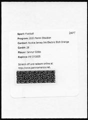 Jahmyr Gibbs [Orange Electric Etch] #28 Football Cards 2023 Panini Obsidian Rookie Jersey Ink Prices