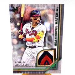 Ronald Acuna Jr. [Emerald] #25 Baseball Cards 2023 Topps Museum Collection Prices