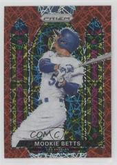 Mookie Betts [Red Velocity] #SG-2 Baseball Cards 2021 Panini Prizm Stained Glass Prices