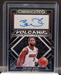 Dwyane Wade Basketball Cards 2021 Panini Obsidian Volcanic Signatures Prices