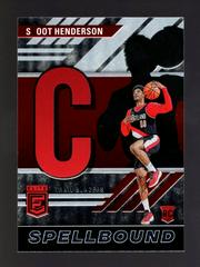 Scoot Henderson #12 Basketball Cards 2023 Donruss Elite Spellbound Prices