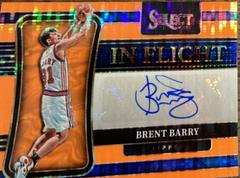 Brent Barry [Orange Pulsar] #IF-BBY Basketball Cards 2021 Panini Select In Flight Signatures Prices