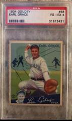Earl Grace #58 Baseball Cards 1934 Goudey Prices
