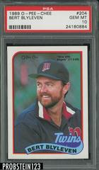 Bert Blyleven #204 Baseball Cards 1989 O Pee Chee Prices