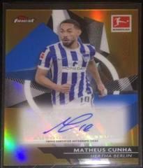 Matheus Cunha [Gold Refractor] Soccer Cards 2020 Topps Finest Bundesliga Autographs Prices
