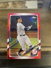 Aaron Judge [Red Refractor] Baseball Cards 2021 Topps Chrome Prices