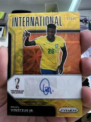Vinicius Jr. [Choice Gold] #S-VJR Soccer Cards 2022 Panini Prizm World Cup Signatures Prices