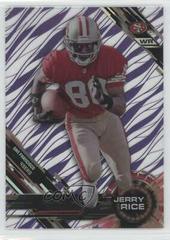 Jerry Rice [Grass Purple Rainbow Diffractor] Football Cards 2015 Topps High Tek Prices