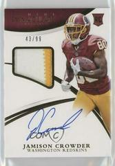 Jamison Crowder [Autograph Patch] #136 Football Cards 2015 Panini Immaculate Prices