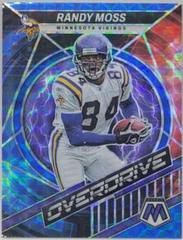 Randy Moss [Blue] #OS-2 Football Cards 2022 Panini Mosaic Overdrive Prices