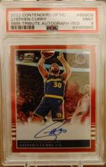 Stephen Curry [Red] #4 Basketball Cards 2022 Panini Contenders Optic 1985 Tribute Autograph Prices