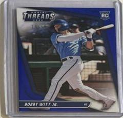 Bobby Witt Jr. [Blue] #13 Baseball Cards 2022 Panini Chronicles Threads Prices