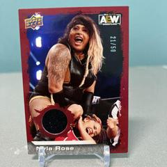 Nyla Rose [Mat Relic Red] Wrestling Cards 2022 Upper Deck AEW Prices