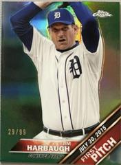 Jim Harbaugh [Green Refractor] #FPC-16 Baseball Cards 2016 Topps Chrome First Pitch Prices