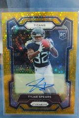 Tyjae Spears [Autograph Gold] #396 Football Cards 2023 Panini Prizm No Huddle Prices
