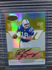 Peyton Manning [Mirror Gold Autograph] #63 Football Cards 2006 Leaf Certified Materials Prices