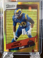 Aaron Donald [H2 Premium Edition Timeless Tributes Gold] #81 Football Cards 2021 Panini Classics Prices