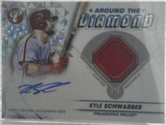 Kyle Schwarber [Refractor] #ADR-KS Baseball Cards 2023 Topps Pristine Around the Diamond Autograph Relic Prices