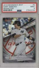 Gary Sanchez [Refractor] #3 Baseball Cards 2016 Bowman's Best Prices