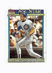 Ryne Sandberg #398 Baseball Cards 1991 Topps Micro Prices