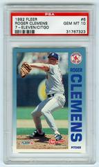 Roger Clemens #6 Baseball Cards 1992 Fleer 7 Eleven Citgo Prices