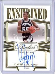 David Robinson [Gold] #25 Basketball Cards 2022 Panini Flawless Enshrined Signature Prices