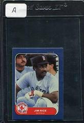 Jim Rice Baseball Cards 1986 Fleer Mini Prices