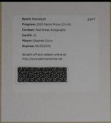 Stephen Curry #11 Basketball Cards 2023 Panini Prizm Fast Break Autograph Prices