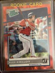 Alex Kirilloff [Red] Baseball Cards 2020 Panini Donruss Rated Prospects Prices