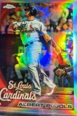 Albert Pujols [Refractor] #32 Baseball Cards 2010 Topps Chrome Prices