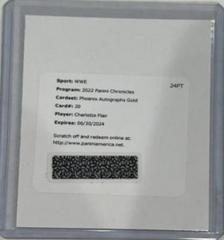 Charlotte Flair [Gold] #PA-CFL Wrestling Cards 2022 Panini Chronicles WWE Phoenix Autographs Prices