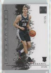 Luka Samanic [Silver] Basketball Cards 2019 Panini Impeccable Prices