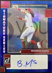 Brandon Marsh [Blue] #SS-BM Baseball Cards 2022 Panini Donruss Signature Series Prices